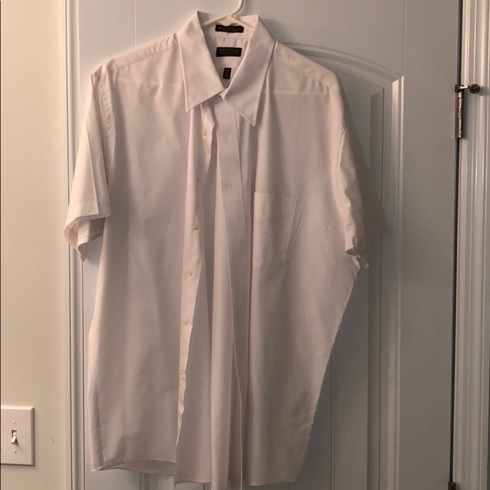 Arrow Shortsleeve white dress shirt